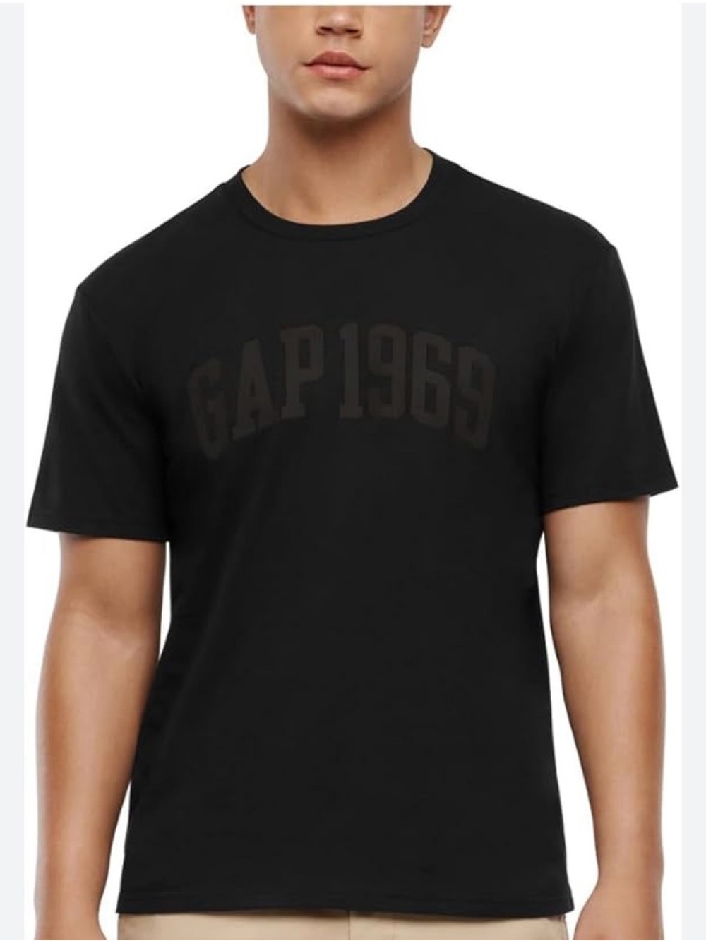 GAP Black Short Sleeve 'GAP 1969' Logo Tee